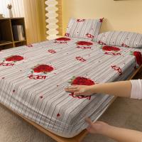 Sábana Moderna Y Sencilla Con Patrón De Corazones Y Flores En Vidrio Soplado Para Dormitorio Cobertor De Cama Con Estampado (Sin Fundas Para Almohadas) Material 100% Poliéster - details 2
