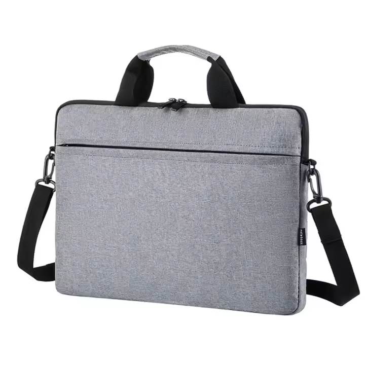 Bolsa De Hombro Para Portátil Ultra Delgada Y Grande Funda Protectora Para HP Dell Lenovo Estuche De Mano De Nylon Con Lona Interiores - 1
