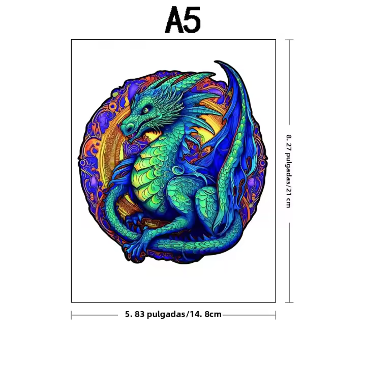 Rompecabezas De Madera Original Chameleon Juego De Lógica Para Adultos Y Niños Con Embalaje Bonito Regalo Único Y Especial - 1