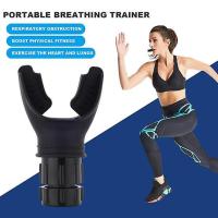 Entrenador de respiración portátil Resistencia ajustable Hombres Mujeres Músculos oral Ejercitador Capacidad pulmonar Equipo de entrenamiento de respiración abdominal - details 0