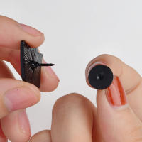 30Pcs Accesorios DIY De Metal Y Goma En Oro Plata Negro Abrazaderas De Mariposa Para Joyería Encapsulamiento De Seguridad - details 4