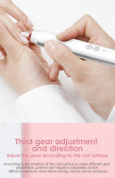 Pulidor de uñas Eléctrico, pulidor de uñas múltiple, pulidor de uñas Eléctrico, Modelo recargable, manicura Blanca - details 4
