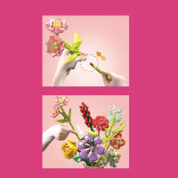 Bloques De Construcción De Bouquet De Flores Eterna Rosa Y Girasol Modelo De Planta Con Vaso Juguete DIY Para Niños Regalos Creativos Decoraciones De Escritorio - details 37