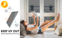 Película De Privacidad Para Ventanas Espejo Unidireccional Vinilo Antiglanceo No Adhesivo Cling De Plástico PVC Para Casa Protección UV Tamaño Adecuado Para Ventanas Y Puertas - details 3