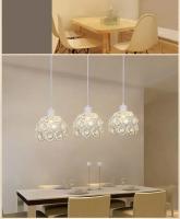 Lámpara De Techo Para Restaurante Cristal Simplicidad Y Elegancia Para Entrada Sala De Espera De Hotel Decoración Para Bar Lámpara Individual Metálica 220V - details 3