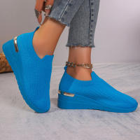 Zapatillas De Mujer Ligeroa Y Comodas Con Punta Redonda Moda Primavera/Otoño Zapatos Casuales Con Suela De Goma Talla Verdadera - details 3