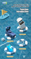 Pistola De Agua Eléctrica Automática HUIQIBAO Espacial Para Niños Juguete De Verano Para Playa Al Aire Libre Combate De Fantasía Para Niños Juguetes Educativos - details 1