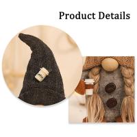 Muñeco De Terciopelo Sin Caras Gnomos Del Café Decoración Navideña Para Casa Muñeco De Knit Gnomos Del Café Ornamento De Feria Moderno Para Dormitorio Y Cocina - details 14