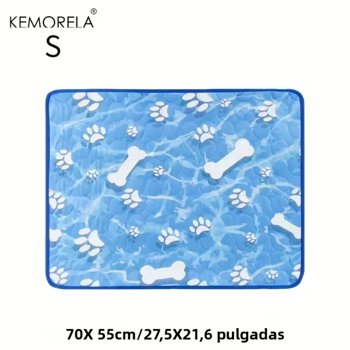 KEMORELA Almohadilla De Enfriamiento Para Perros Grandes Tapete De Seda Self-Cooling Lavable Para El Calor Del Verano Cómodo Para Perros Y Gatos - 1