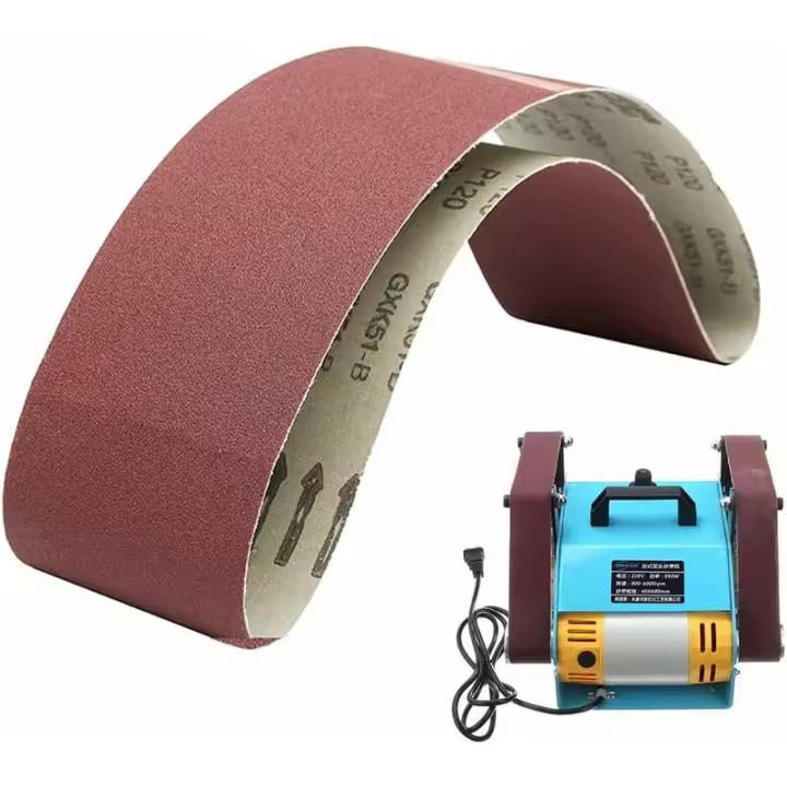 Bandas De Lijado 100 Mm X 915 Mm - Potente Lijadora De Óxido De Aluminio Para Carpintería, Lijadora De Banda, Pulido De Metales (5 Piezas, Grano 80) - 1