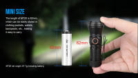 Linterna LED Recargable Trustfire MT20 1050LM Tipo C USB Mini Con Luz De Trabajo 18350 Magnete En La Cola Distancia De Iluminación 200-500 M Impermeable Aluminio Negro - details 2