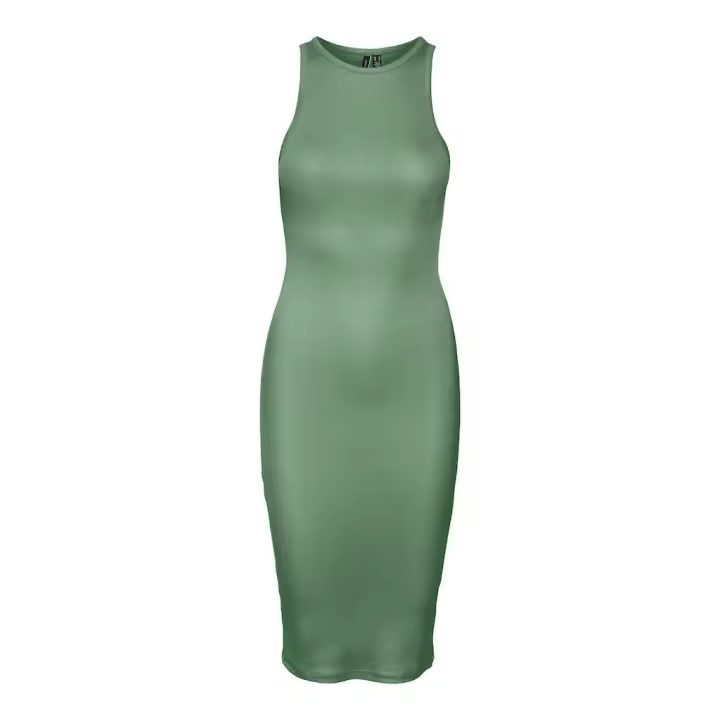 Vero Moda Vestido Mujer VMROMA S/L RIB BLK DRESS JRS NOOS - 1