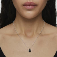 Plata de Ley 925 Collar Oso Piedra Natural 1,1 cm Madre Perla Ágata - details 1