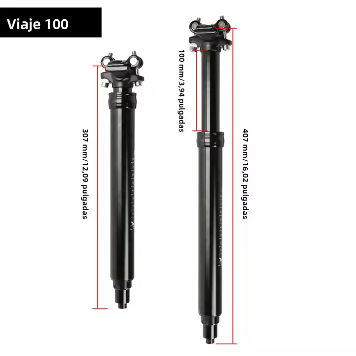 Post De Silla De Bicicleta De Aluminio LIXADA 100-170mm 31.6mm Para Bicicleta De Montaña Y Carretera Control Remoto Hydraulico - 1