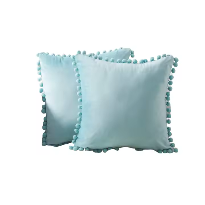 Funda De Cojín De Silla De Estilo Nórdico Sólido Suave En Veludo Para Sala De Estar Cubierta De Tela De Veludo Cuadrada Decorativa Para El Hogar - 1