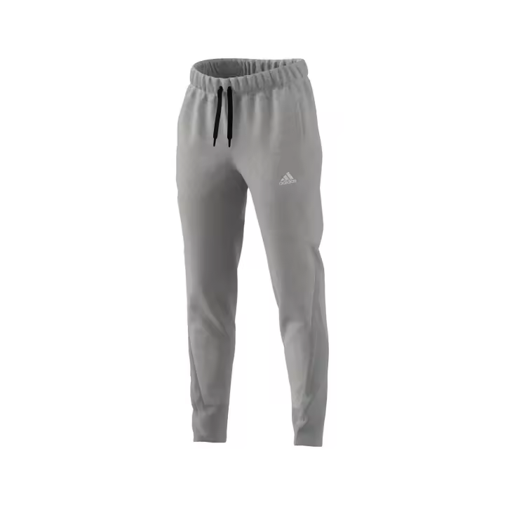 Pantalón Adidas Mujer Gris Corte Regular Tejido Combinado - 1