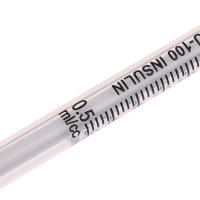 Siringa De Insulina Desechable Para Animales De Granja Con Aguja 5Pcs 0.3/0.5/1ML Cierre Orange Sterilizado Para Mascotas Y Ganado - details 10