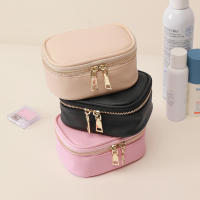 Bolso De Maquillaje Con Espejo LED Ajustable 3 Colores Recargable Caja De Joyas Organizador Con Espejo LED Para Regalo De Navidad - details 16