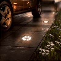 4pcs Lámparas Sótano LED Solar Potenciado Panel Solar Para Iluminación Exterior Pista De Jardín Luz Subterránea Control Sensor Inteligente IP65 Aluminio - details 4