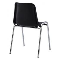 Silla CARCASA, apilable, cromada, polipropileno negro 6 sillas  -Silla fija apilable -Armazón tubular en acabado cromado -Carcasa monoblock en polipropileno de alta resistencia. Color negro -Otros colores disponibles -Sobre pedido podemos suministrar en - details 1