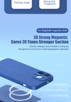 Funda Magnética Original Para iPhone 15 14 11 12 13 pro Max Mini plus XR XS Silicona Líquida Con Carga Inalámbrica Compatible Con Apple - details 2