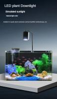Lámpara LED Para Acuario Planta Acuática Luz Completa De Crecimiento De Plantas 12W/18W Clip Sobre Tanque Aluminio Negro - details 0