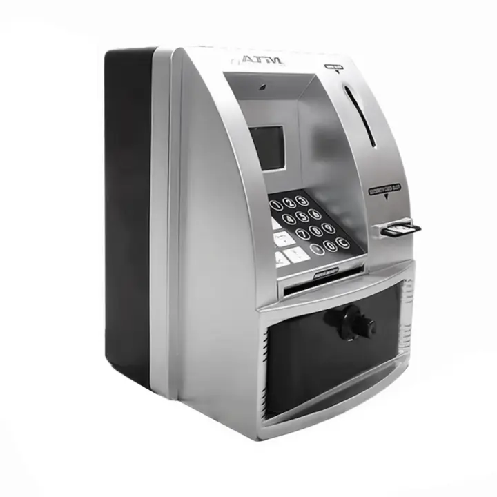 Hucha ATM inteligente para dinero, Mini cajas de dinero de billetes, máquina de cajero automático de voz para enseñar a los niños, gestión de dinero - 1