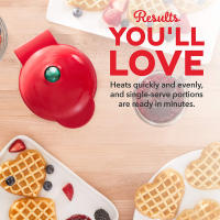 Mini Horno De Waffles En Forma De Corazón Multifuncional Hornear Maquina De Desayuno Tostador Doble Cara Portátil Superficie De Cocción Antideslizante - details 3