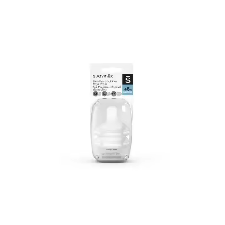 SUAVINEX TETINA SILICONA FISIOLOGICA FLUJO L 2 UNIDADES - 1