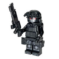 Figura De Juguete SWAT Militar Con Camuflaje Fantasma Fuerzas Especiales Bloques De Construcción Para Niños Decoración Para Casa - details 0