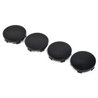 4pcs 60mm Centro De Rosca De Rueda Para Coche Cubierta De Hub Abs Negra Y Plateada Universal Alta Calidad Duradera Accesorios Exteriores Para Vehículos - details 7