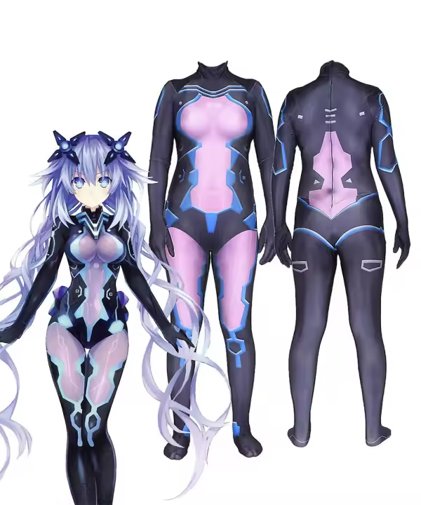 Disfraz de Neptunia Hyperdimension para mujer, monos de Halloween, trajes - 1