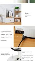 Ventilador Plegable de Viaje de 8 Pulgadas con Mando a Distancia - Ventilador Portátil de Pie Ultraportátil, Ideal para Hogar, Oficina y Camping. 3 Velocidades, Batería Recargable de 7200 mAh, Oscilación Automática y Funcionalidad de Mesa con Base Ultrasi - details 9