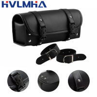 Bolsa De Viaje Para Manillar De Motocicleta PU Cuero Impermeable Bolsa De Herramientas Vintage Para Harley Bobber Suzuki Honda - details 3