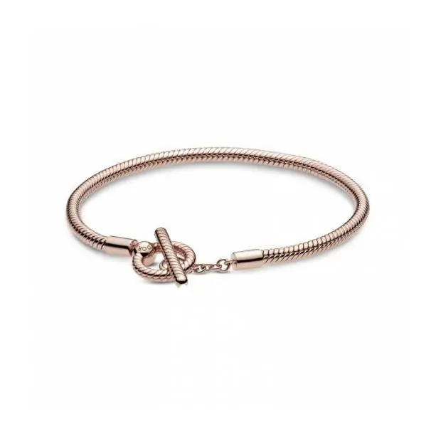 Pulsera Pandora Moments Rose con cierre en T 589087C00 - 1