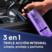 LIONSWAY RecoverBrill 500ml – Limpiador Interior Coche, Sin Silicona, Aroma Floral, Acabado Satinado + Bayeta - details 2
