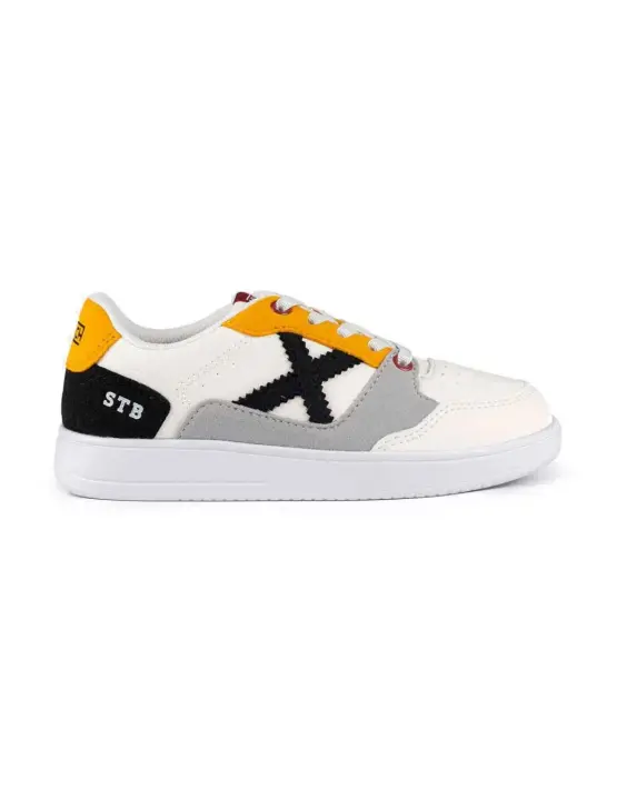 Zapatillas munich legit kid 12 blanco negro de niño. - 1