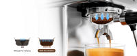 Cafetera Express Automática Portatil Hibrew H10a - Cafetera Con Molinillo Integrado Máquina De Café Espresso Programable, Acero Inoxidable Cepillado, Temperatura Y Volumen De Taza Ajustables, Tanque De Agua Removible De 1.8l, Espumador De Leche - details 3