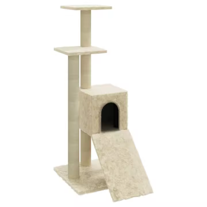 Rascador para Gatos con postes de ISAL color crema 92 cm - 1