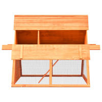 vidaXL Conejera de madera maciza de pino y abeto 152x128x108 cm - details 3