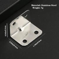 100 Piezas De Bracket De Esquina Metálico Estilo Silvery Para Reforzamiento Y Seguridad De Cajones Con 20 Piezas De Bracket L Y 84 Tornillos - details 5