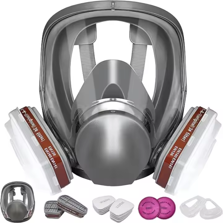 Máscara De Protección Completa 6800 Para Pintura Y Spraying Industrial Filtro De Gas Y Polvo Seguridad Laboral Reemplazo Para 3M - 1