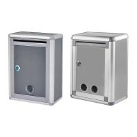 Caja De Correo De Pared Con Cerradura Caja De Colección Vertical Metálica Antirrosa Caja De Poste Metálico Para Exterior Sugerencia - details 0