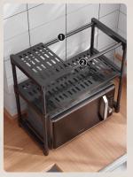 Estante de almacenamiento de cocina multicapa, organizador de condimentos, estante para microondas, estantes de almacenamiento simples para encimera, accesorios de cocina - details 4