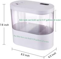 Acuario De Escritorio Mini Con Bomba De Agua LED Y Filtro Integrado Pequeño Tanque De Goldfish Auto-circulación - details 1