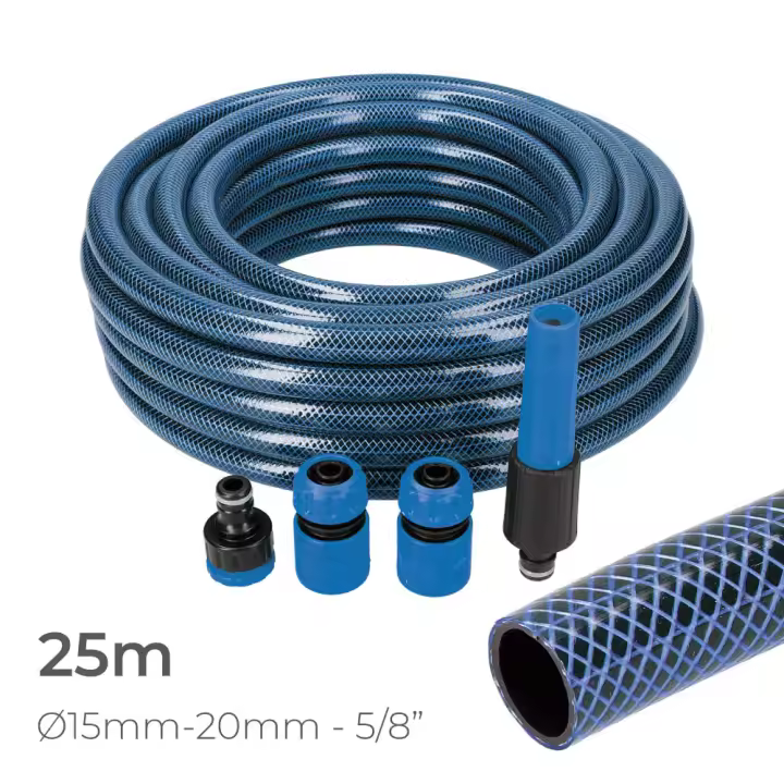 Kit manguera de jardin interior 25 m (5/8" 15 mm) - 1