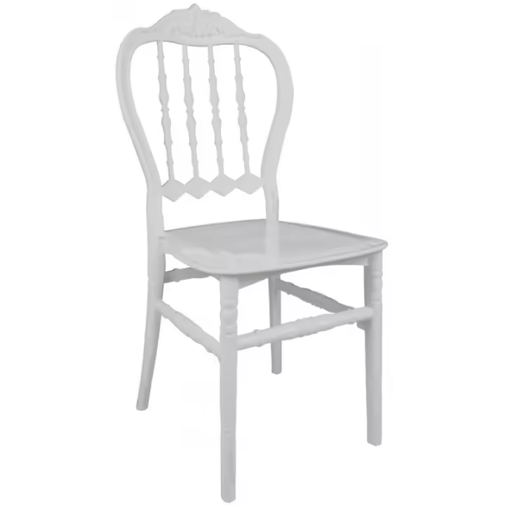 Silla LORA, apilable, polipropileno blanco - 1