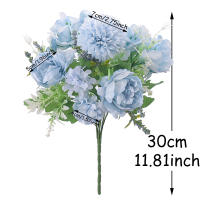 Peonía Artificial De 30cm En Silicio Para Vaso Flores Silvestres Para Novia Decoración De Navidad Para Sala De Estar Y Hogar - details 1