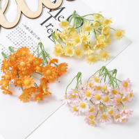 10pcs Flores Artificiales Blancas Belleza Seda Crisantemo Simulación Margarita Flores Falsas Decoración Para Hogar Jardín Oficina - details 0