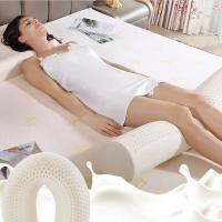 Almohada De Látex Natural Thai Para Dormir De Lado 86-90% Relajante Cilindro Para Mujeres Embarazadas Adultos Y Niños Cama Suave Y Confortable - details 8